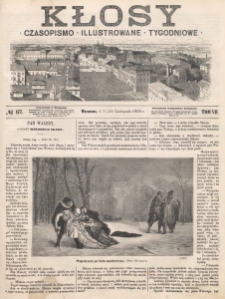 Kłosy : czasopismo illustrowane, tygodniowe. Tom 7, nr 177 (7/19 listopada 1868)