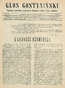 Głos Gostyniński : organ społeczno-gospodarczo-handlowy i literacki, tygodnik poświęcony sprawom Gostynina i okolicy. R. 2, nr 18 (30 kwietnia 1922)