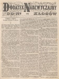 Kłosy : czasopismo illustrowane, tygodniowe. Tom 7 (1868), dodatek nadzwyczajny do nr 170