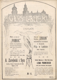 Głos Lubelski : pismo tygodniowe. R. 1 (1913), nr 11 (7 czerwca)