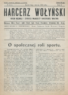 Harcerz Wołyński : miesięcznik młodzieży harcerskiej Wołynia. R. 2 (1926), nr 2 (luty-marzec)