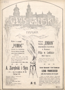 Głos Lubelski : pismo tygodniowe. R. 1 (1913), nr 12 (14 czerwca)