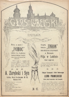 Głos Lubelski : pismo tygodniowe. R. 1 (1913), nr 17 (19 lipca)