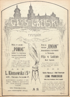 Głos Lubelski : pismo tygodniowe. R. 1 (1913), nr 19 (2 sierpnia)