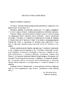Od Redaktora Naczelnego