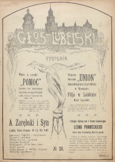 Głos Lubelski : pismo tygodniowe. R. 1 (1913), nr 28 (4 października)