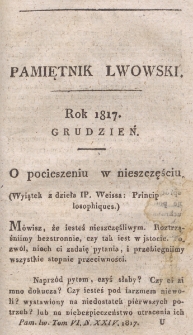 Pamiętnik Lwowski. 1817, T. 6, Grudzień