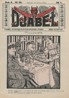 Djabeł : tygodnik satyryczny, polityczno-społeczno-literacki : organ bezpartyjny. R. 2, nr 26 (29 czerwca 1919)