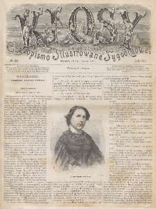 Kłosy : czasopismo illustrowane, tygodniowe. Tom 8, nr 185 (2/14 stycznia 1869)