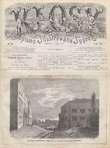 Kłosy : czasopismo illustrowane, tygodniowe. Tom 8, nr 189 (30 stycznia/1 lutego 1869)