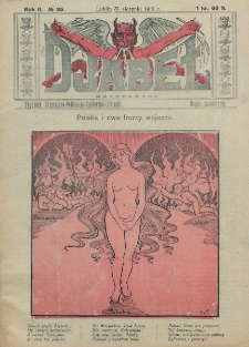Djabeł Warszawski : tygodnik satyryczno-polityczno-społeczno-literacki : organ bezpartyjny. R. 2, nr 35 (31 sierpnia 1919)