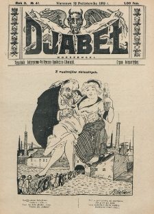 Djabeł Warszawski : tygodnik satyryczno-polityczno-społeczno-literacki : organ bezpartyjny. R. 2, nr 41 (12 października 1919)