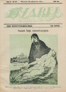 Djabeł Warszawski : tygodnik satyryczno-polityczno-społeczno-literacki : organ bezpartyjny. R. 2, nr 43 (26 października 1919)