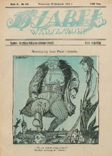 Djabeł Warszawski : tygodnik satyryczno-polityczno-społeczno-literacki : organ bezpartyjny. R. 2, nr 46 (16 listopada 1919)