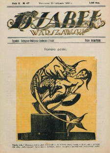 Djabeł Warszawski : tygodnik satyryczno-polityczno-społeczno-literacki : organ bezpartyjny. R. 2, nr 47 (23 listopada 1919)