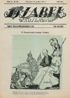 Djabeł Warszawski : tygodnik satyryczno-polityczno-społeczno-literacki : organ bezpartyjny. R. 2, nr 50 (14 grudnia 1919)