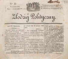 Złodziej Polityczny. 1831, nr 11 (12 kwietnia)