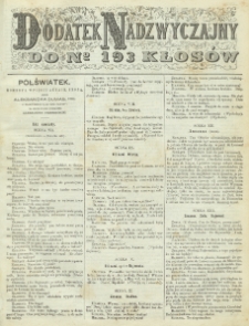 Kłosy : czasopismo illustrowane, tygodniowe. Tom 8 (1869), dodatek nadzwyczajny do numeru 193