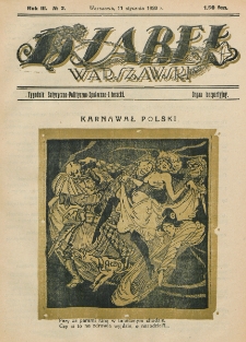 Djabeł Warszawski : tygodnik satyryczno-polityczno-społeczno-literacki : organ bezpartyjny. R. 3, nr 2 (11 stycznia 1920)