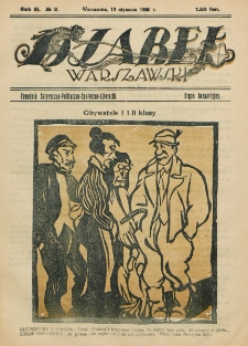 Djabeł Warszawski : tygodnik satyryczno-polityczno-społeczno-literacki : organ bezpartyjny. R. 3, nr 3 (18 stycznia 1920)