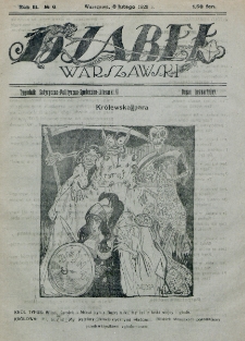 Djabeł Warszawski : tygodnik satyryczno-polityczno-społeczno-literacki : organ bezpartyjny. R. 3, nr 6 (8 lutego 1920)