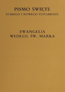 Ewangelia według św. Marka / tł., wstęp i komentarz Hugolin Langkammer.