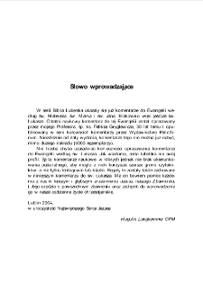 Ewangelia według św. Łukasza / tł., wstęp i komentarz Hugolin Langkammer.