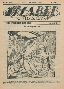 Djabeł Warszawski : tygodnik satyryczno-polityczno-społeczno-literacki : organ bezpartyjny. R. 3, nr 25 (20 czerwca 1920)