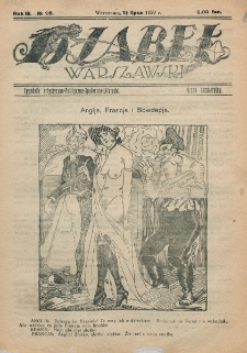 Djabeł Warszawski : tygodnik satyryczno-polityczno-społeczno-literacki : organ bezpartyjny. R. 3, nr 28 (11 lipca 1920)