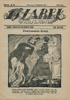 Djabeł Warszawski : tygodnik satyryczno-polityczno-społeczno-literacki : organ bezpartyjny. R. 3, nr 31 (1 sierpnia 1920)