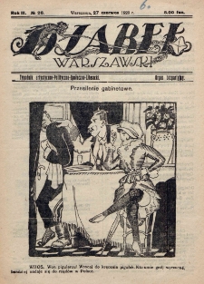 Djabeł Warszawski : tygodnik satyryczno-polityczno-społeczno-literacki : organ bezpartyjny. R. 3, nr 26 (27 czerwca 1920)