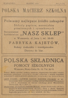 Polska Macierz Szkolna. R. 3, nr 4/5/6 (1919)