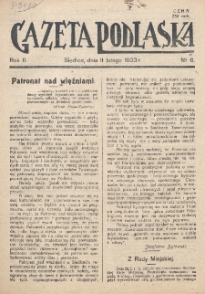 Gazeta Podlaska. R. 2 (1923), nr 6 (11 lutego)