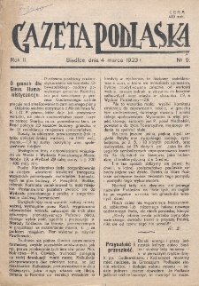 Gazeta Podlaska. R. 2 (1923), nr 9 (4 marca)