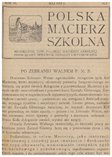Polska Macierz Szkolna. R. 6, nr 5 (1922)