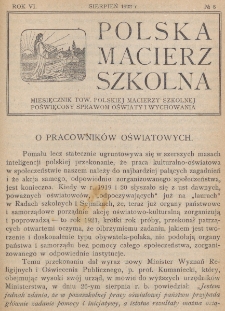 Polska Macierz Szkolna. R. 6, nr 8 (1922)