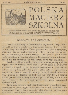 Polska Macierz Szkolna. R. 7, nr 10 (1923)