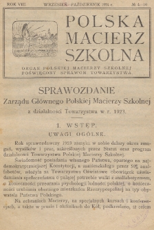 Polska Macierz Szkolna. R. 8, nr 4/10 (1924)
