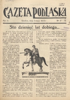 Gazeta Podlaska. R. 2 (1923), nr 17/18 (3 maja)