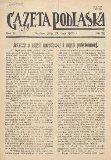 Gazeta Podlaska. R. 2 (1923), nr 20 (27 maja)