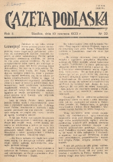 Gazeta Podlaska. R. 2 (1923), nr 22 (10 czerwca)