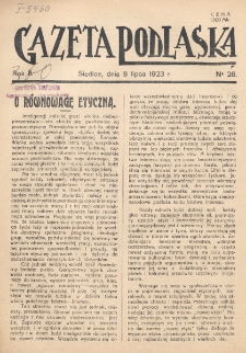 Gazeta Podlaska. R. 2 (1923), nr 26 (8 lipca)