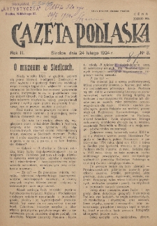 Gazeta Podlaska. R. 3 (1924), nr 8 (24 lutego)