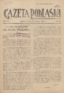 Gazeta Podlaska. R. 3 (1924), nr 13 (30 marca)