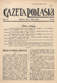 Gazeta Podlaska. R. 3 (1924), nr 17 (4 maja)
