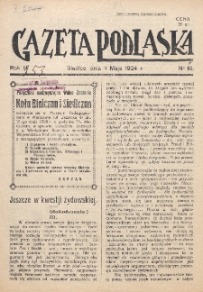 Gazeta Podlaska. R. 3 (1924), nr 18 (11 maja)