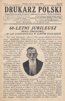 Drukarz Polski : organ Stowarzyszenia Drukarzy i Pokrewnych Zawodów Polski Zachodniej. R. 3, nr 3 (1927)