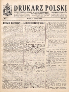 Drukarz Polski : organ Stowarzyszenia Drukarzy i Pokrewnych Zawodów Polski Zachodniej. R. 7, nr 6 (1931)