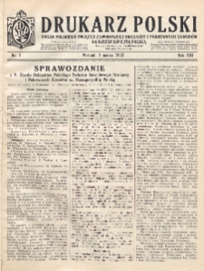 Drukarz Polski : organ Stowarzyszenia Drukarzy i Pokrewnych Zawodów Polski Zachodniej. R. 8, nr 3 (1932)