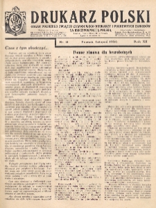 Drukarz Polski : organ Stowarzyszenia Drukarzy i Pokrewnych Zawodów Polski Zachodniej. R. 12, nr 11 (1936)